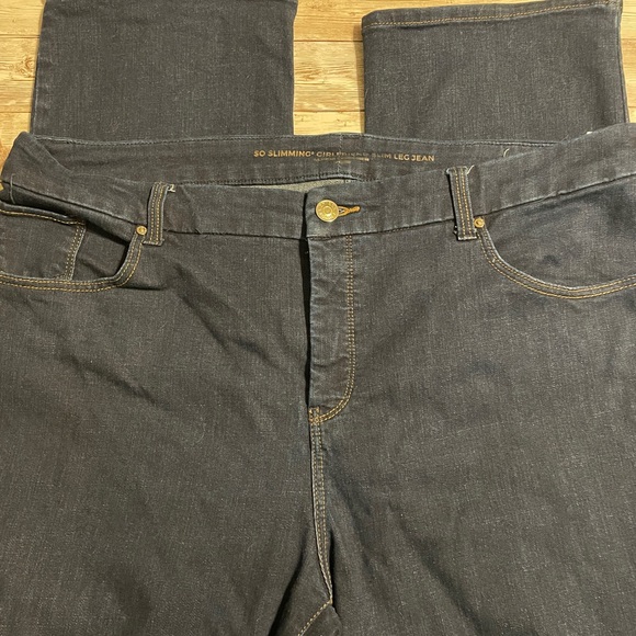 Chico's So Slimming Girlfriend Slim Leg Jeans - Dark Blue 3R - Picture 4 of 7